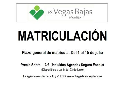 15 16 matriculacion 500