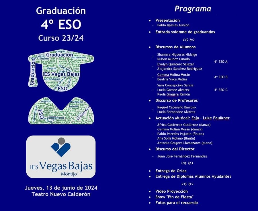 programa graduacion eso 2024 p